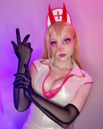 Uwowo Cosplay Chainsaw Man Cosplay Power Nurse Uniform Makima Costume Halloween Cosplay Review