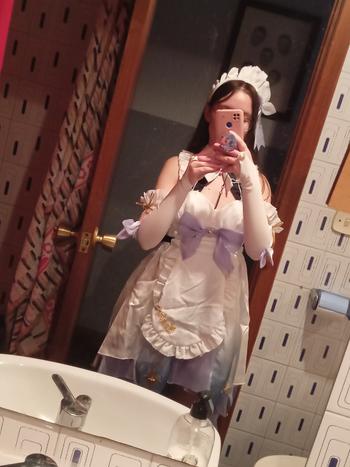 Uwowo Cosplay Uwowo Game Genshin Impact Fanart Lumine Maid Ver Cosplay Costume Review