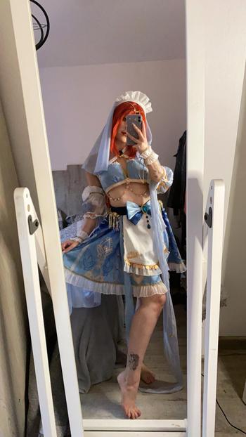 Uwowo Cosplay 【In Stock】Uwowo Game Genshin Impact Fanart Cosplay Nilou Maid Ver Cosplay Costume Review