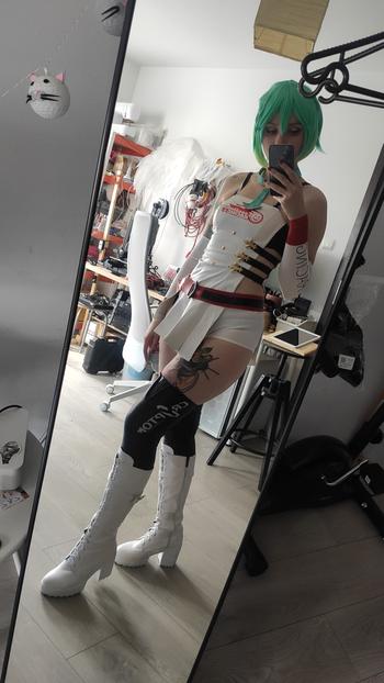 Uwowo Cosplay 【Pre-sale】Uwowo Vocaloid Hatsune Miku 2023 Racing Ver Cosplay Costume Review