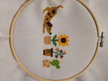 Craft Club Co PUP & PETALS Cross Stitch Kit Review