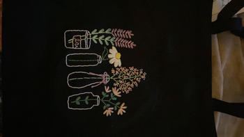 Craft Club Co GARDEN JARS Embroidered Tote Bag Kit Review