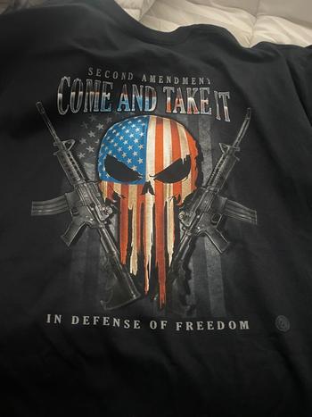 Shop Erazor Bits United States Fire Arms Silver Foil Premium T-Shirt Review