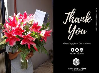 Outerbloom Flower & Gift Bravery Rosy in Vase Review