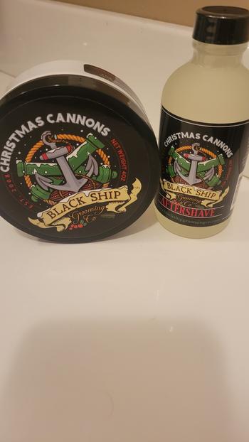 Black Ship Grooming Co. Christmas Cannons Shaving Soap Review