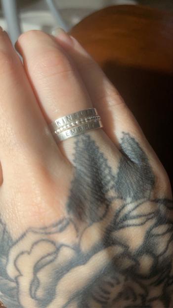 Tickle Bug Jewelry Set of 2 Sterling Silver Name Rings with 1 Spacer Review