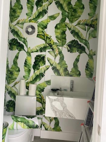 ONDECOR Removable Wallpaper Peel and Stick Wallpaper Wall Paper Wall Mural - Banana Leaf Wallpaper Tropical Wallpaper - A466 Review