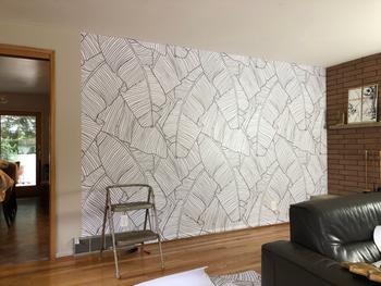 ONDECOR Removable Wallpaper Peel and Stick Wallpaper Wall Paper Wall Mural - Banana Leaf Wallpaper Tropical Wallpaper - A474 Review