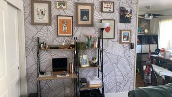 ONDECOR Removable Wallpaper Peel and Stick Wallpaper Wall Paper Wall Mural - Banana Leaf Wallpaper Tropical Wallpaper - A474 Review
