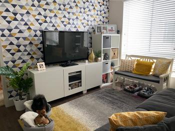 ONDECOR Removable Wallpaper Peel and Stick Wallpaper Wall Paper Wall - Geometric Triangles Wallpaper - A196 Review