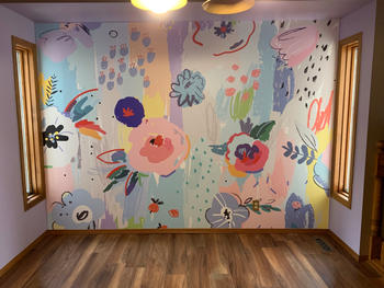 ONDECOR Removable Wallpaper Wallpaper Temporary Wallpaper Peel and Stick Wallpaper Colorful Wall Paper Mural - AS1-B483 Review