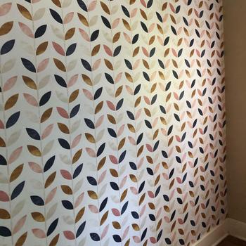 ONDECOR Wallpaper Peel and Stick Wallpaper Removable Wallpaper Home Decor Wall Art Wall Decor Room Decor / Cute Scandinavian Leaf Wallpaper - A096 Review