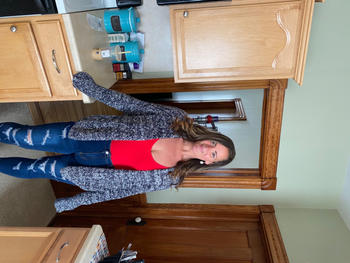 Curvy Sense Plus Size V-Neck Bodysuit - Red Review