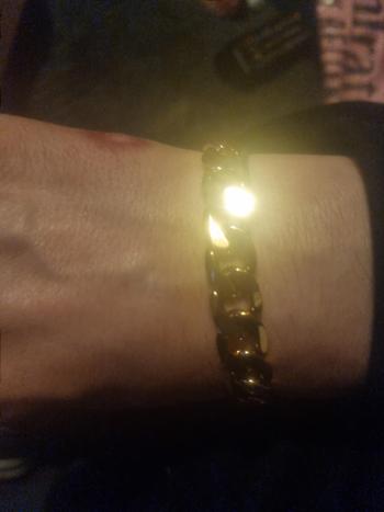 All Wear Jewellery Curb Bracelet 12mm - Gold Review
