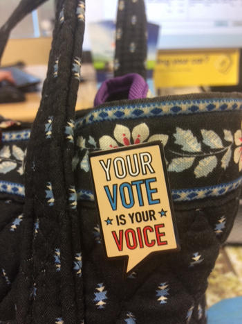 Dissent Pins Your Vote is Your Voice Pin Review