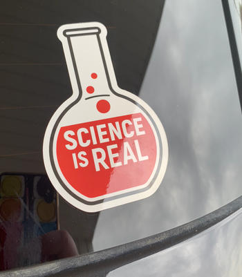 Dissent Pins Science is Real Sticker Review