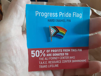 Dissent Pins Progress Pride Flag Pin Review