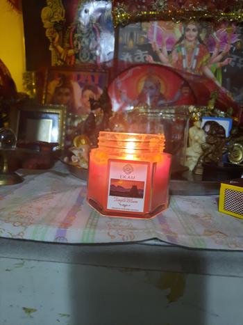 Ekam Temple Bloom Pillar Scented Candle Review