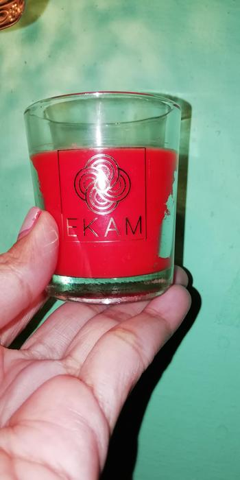 Ekam Temple Bloom Shot Glass Scented Candle Review