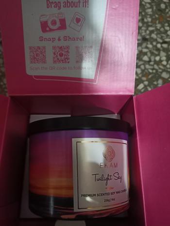 Ekam Twilight Sky 3 Wick Soy Wax Scented Candle Review