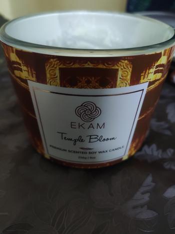 Ekam Temple Bloom 3 Wick Soy Wax Scented Candle Review