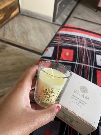 Ekam Champagne Fizz Shot Glass Scented Candle Review