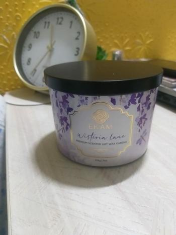 Ekam Wisteria Lane 3 Wick Soy Wax Scented Candle Review