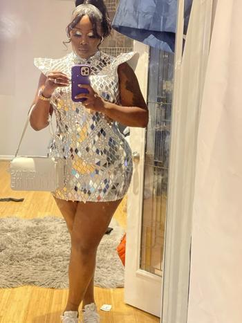 AMEKANA.COM Artemis Diamante Mirror Dress(Ready To Ship) Review