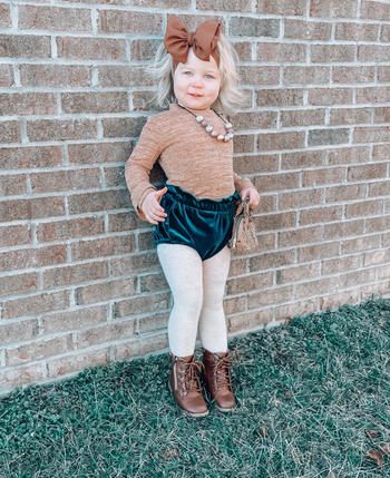 Bailey's Blossoms Becca Bell Sleeve Mock Turtleneck - Chestnut Review