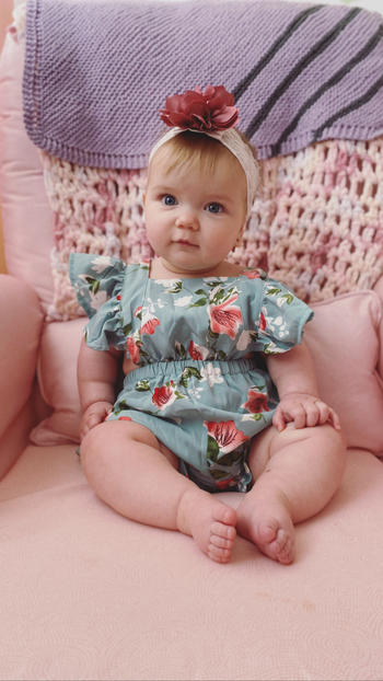 Bailey's Blossoms Nala Ruffle Back Romper - Fairytale Floral Review
