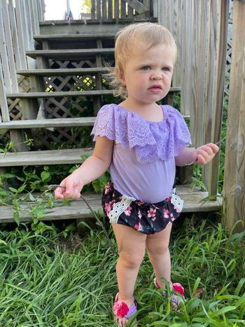 Bailey's Blossoms Leana Lace Front Bloomers - Deep Sea Navy Review