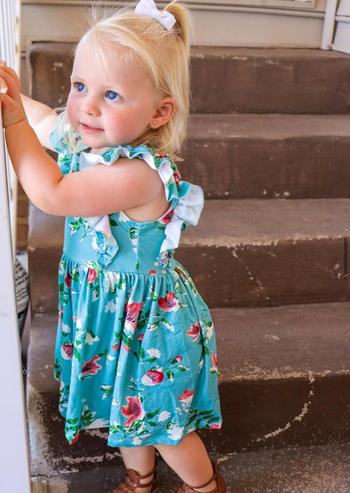 Bailey's Blossoms Zoey Ruffle Sleeve Dress - Fairytale Floral Review