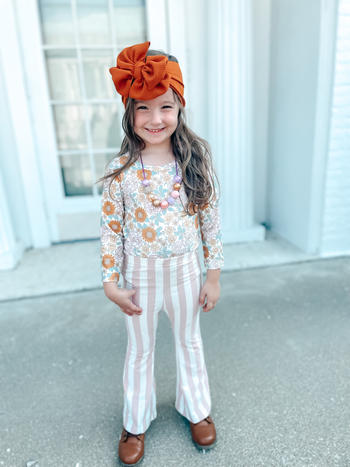 Bailey's Blossoms Blakely Boho Bell Bottoms - Peaches 'n Cream Stripes Review