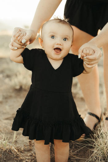 Bailey's Blossoms Betsy Shorty Dress - Black Review