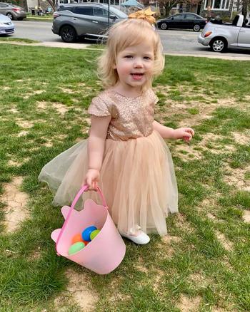 Bailey's Blossoms Mabel Sequin & Tulle Party Dress - Champagne Review