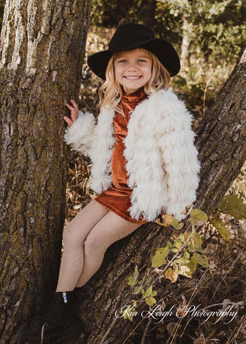 Bailey's Blossoms Delta Mock Neck Dress - Umber Velour Review