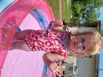 Bailey's Blossoms Kai One Piece Swimsuit - Electric Pink Leopard Review