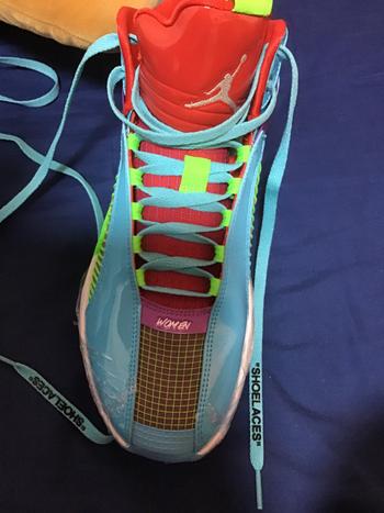 LaceSpace Laces Teal -  SHOELACES  inspired by OFF-WHITE x Nike- Flat Laces Review