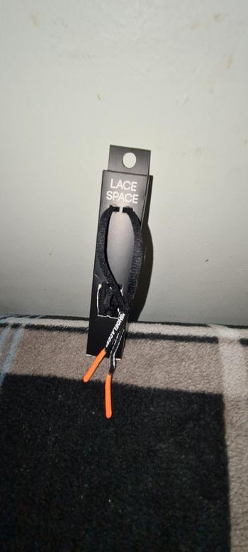 LaceSpace Laces Oval -  SHOELACES  inspired by OFF-WHITE x Nike - Black w/ Orange Tip - Air Max Review