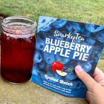 Snarky Tea Blueberry Apple Pie - Fruity Loose Leaf Herbal Tea Review
