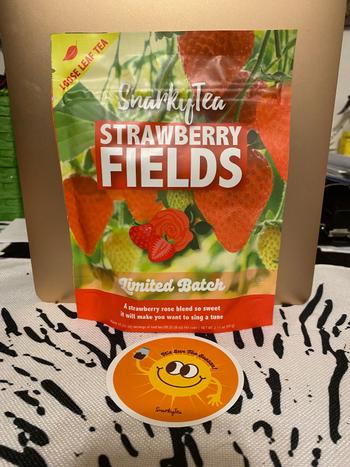 Snarky Tea Strawberry Fields - Fruity Herbal Tea Review