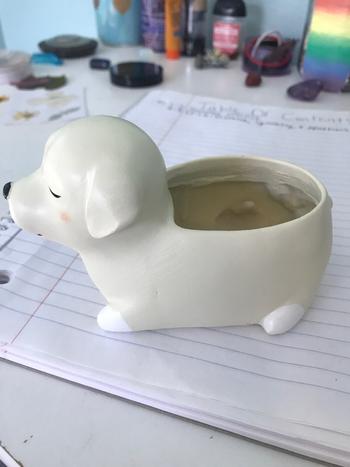 TrendyVibes.CO Cute Puppy Resin Planters Pots For Flowers Review