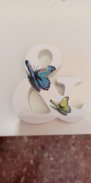 TrendyVibes.CO A-Z White Wooden Letter Word With Butterfly Decoration Review