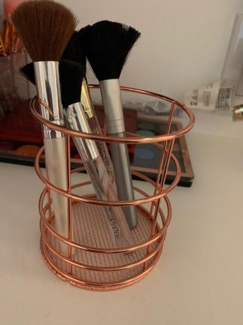TrendyVibes.CO Rose Gold Minimalist Nordic Metal Make-up and Stationery Organizer Review