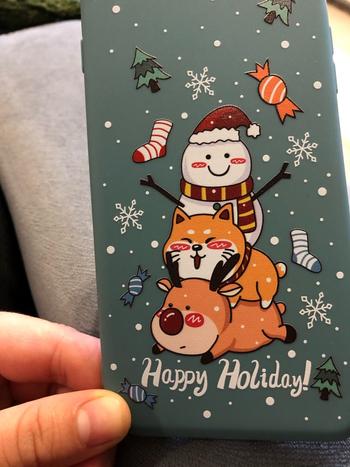 TrendyVibes.CO Christmas Holiday Cartoon Pattern iPhone Case Review