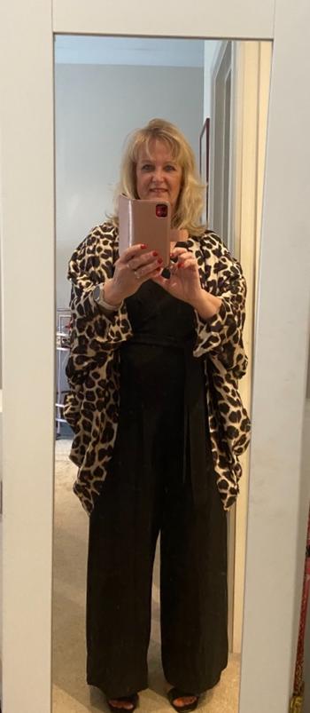 iland co.  Leopard Print Silk Blend Cocoon Kimono Review