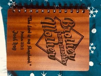 Woodgeek store Brother from another mother - Personalized Wooden Notebook Review