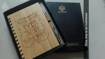 Woodgeek store Ever Thine Ever Mine Ever Ours - bamboo wood notebook Review