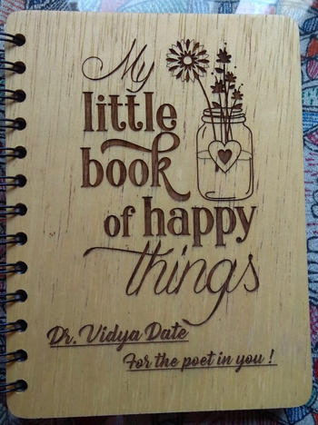 Woodgeek store My little book of happy things - Personalized Wooden Notebook Review