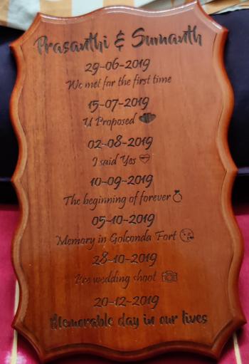 Woodgeek store Our Love Story Timeline Custom Made Wood Sign Review